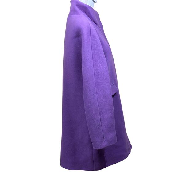 J. Crew Cocoon Coat, dusty purple, minimalist, modern classic, statement coat - Picture 2 of 9